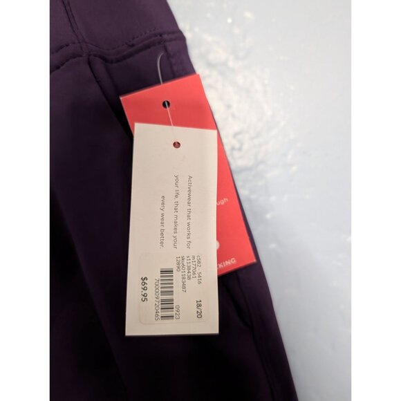 Livi by Lane Bryant Womens Ankle Trousers Purple Size 18/20 Quick-Dry Wicking St - Picture 6 of 10